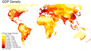 GDP Density GDP per square kilometre